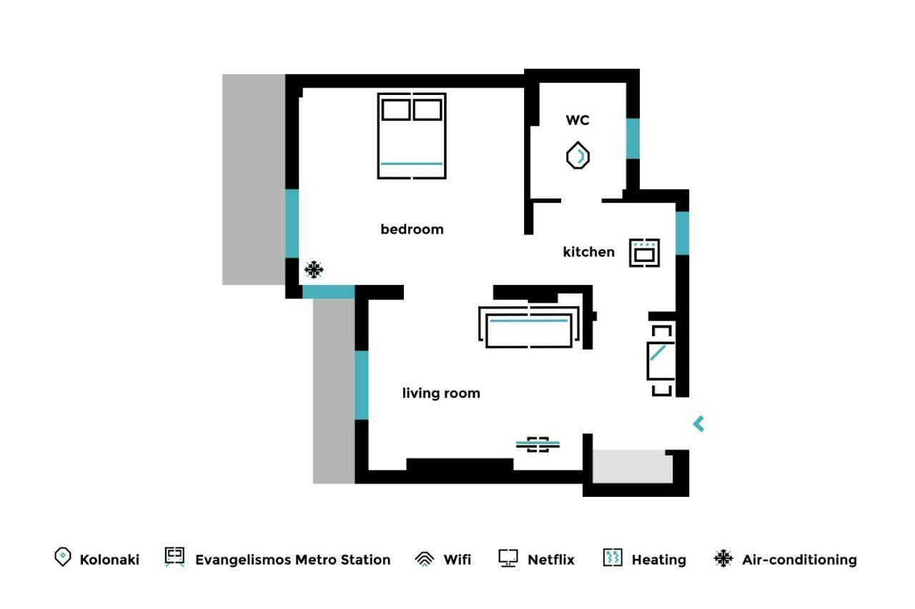 Superb 1Bd Apartment In The Heart Of Kolonaki By Upstreet Athena Bagian luar foto